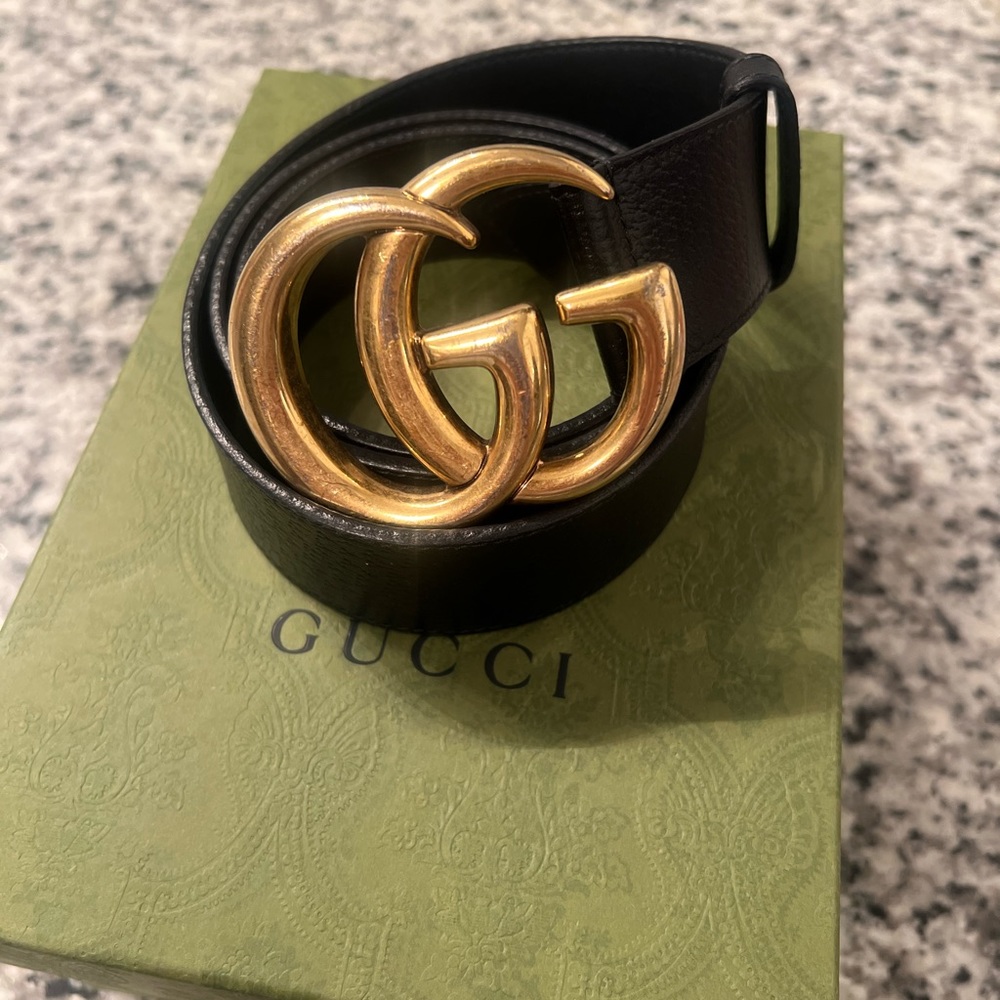 SOLD‼️ Authentic Gucci Marmont Belt in Black
